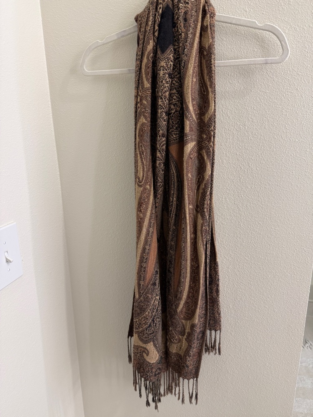Brown & Gold Pashmina Scarf